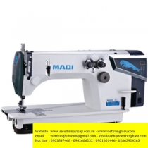 LS-3810DP máy móc xích Maqi ,máy 2 kim móc xích ,2 kim thẳng hàng ,motor điện tử liền trục