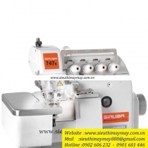 747K-514M2-24 máy vắt sổ Siruba ,máy vắt sổ 2 kim 4 chỉ ,sử dụng motor tiết kiệm điện ,khoảng cách kim 2mm ,bờ vắt 4mm